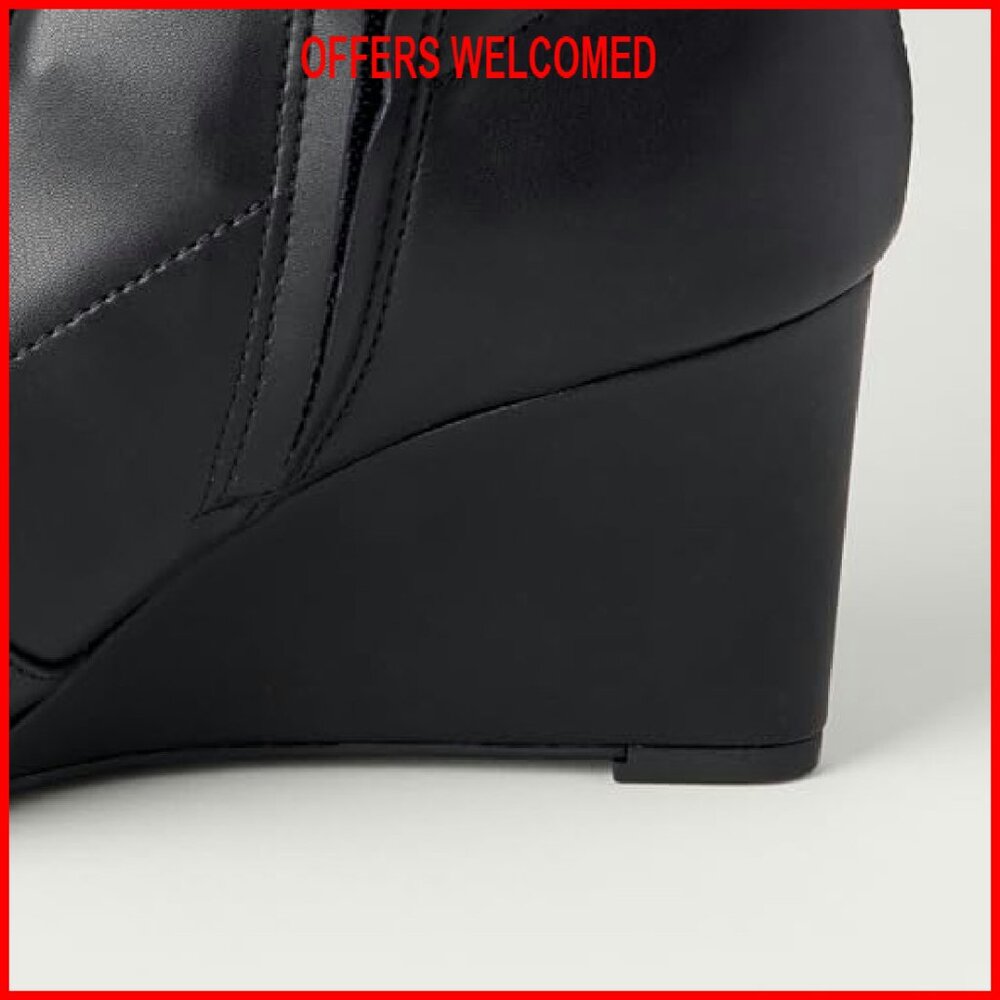 Wedge Ankle Boots with Memory Foam Insole, Side Z… - image 7